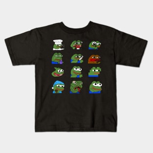 pepe peepo variety set (12 pepes edition) Kids T-Shirt